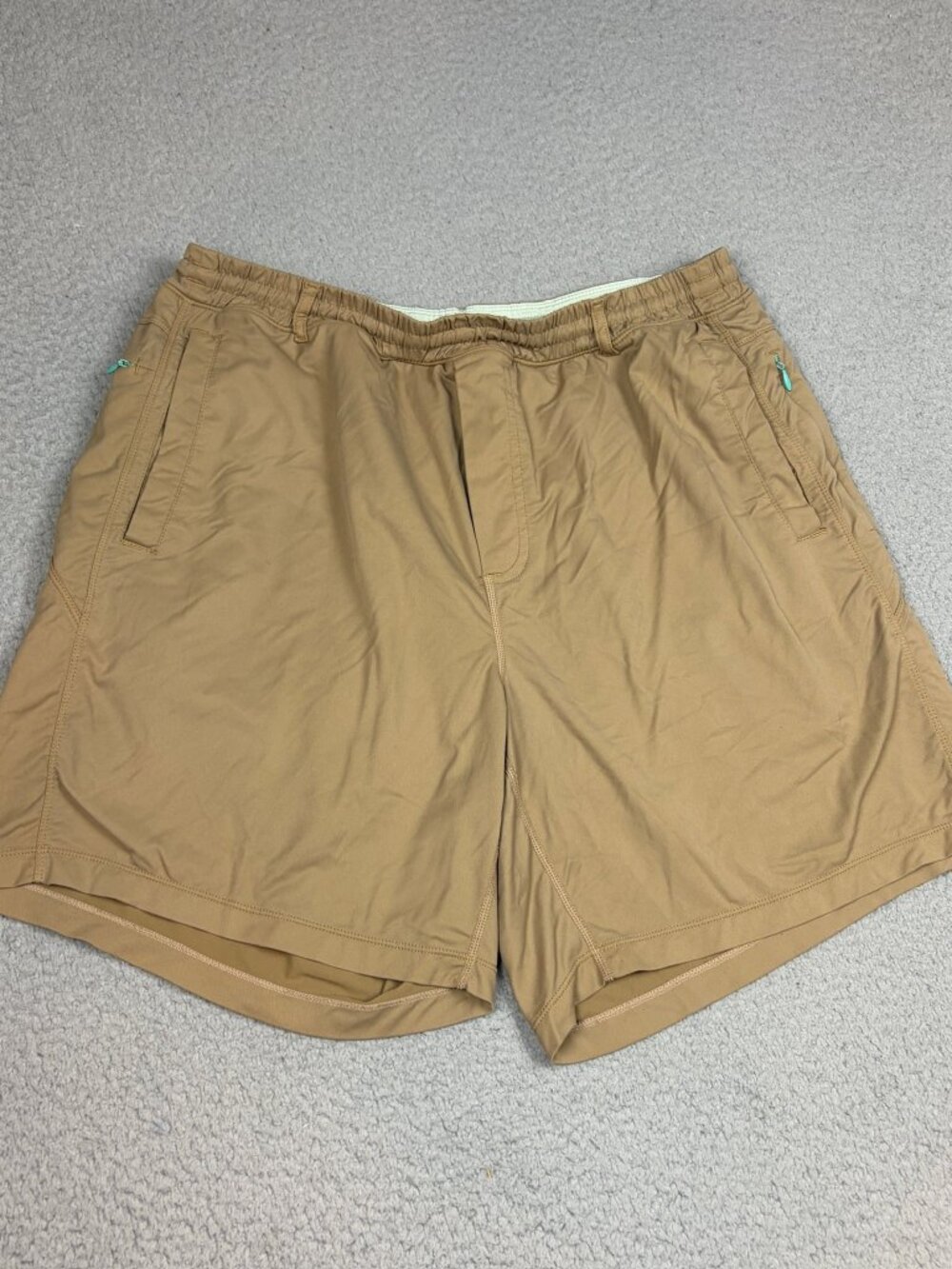 Birddogs Swim Trunks Mens Size XL Brown Lined Pockets Beach Pool Outdoors Logo